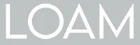 a white logo with the word loan on it