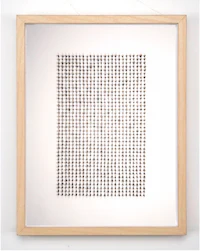 Nature sculpture by Ryan Weiss of Loamworks. 1000 Btanches. Charred maple tree branches on paper